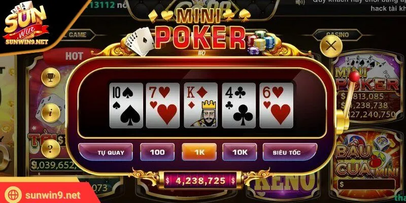 Mini Poker SUNWIN - Chơi thật vui, nhận thưởng thật đã 12 Sunwin Người chơi hãy tận dụng tối đa cơ hội để tăng vốn cược
